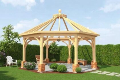 Projektowanie małej architektury ogrodowej (altany, zadaszenia) stabilnej konstrukcyjnie
