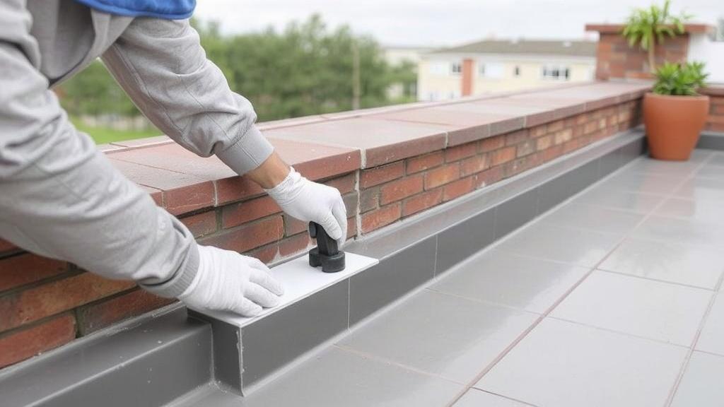 Hydroizolacja tarasów i balkonów z wykorzystaniem zapraw uszczelniających i taśm. Jak uszczelniać połączenia i krawędzie Hydroizolacja tarasów i balkonów z wykorzystaniem zapraw uszczelniających i taśm. Jak uszczelniać połączenia i krawędzie